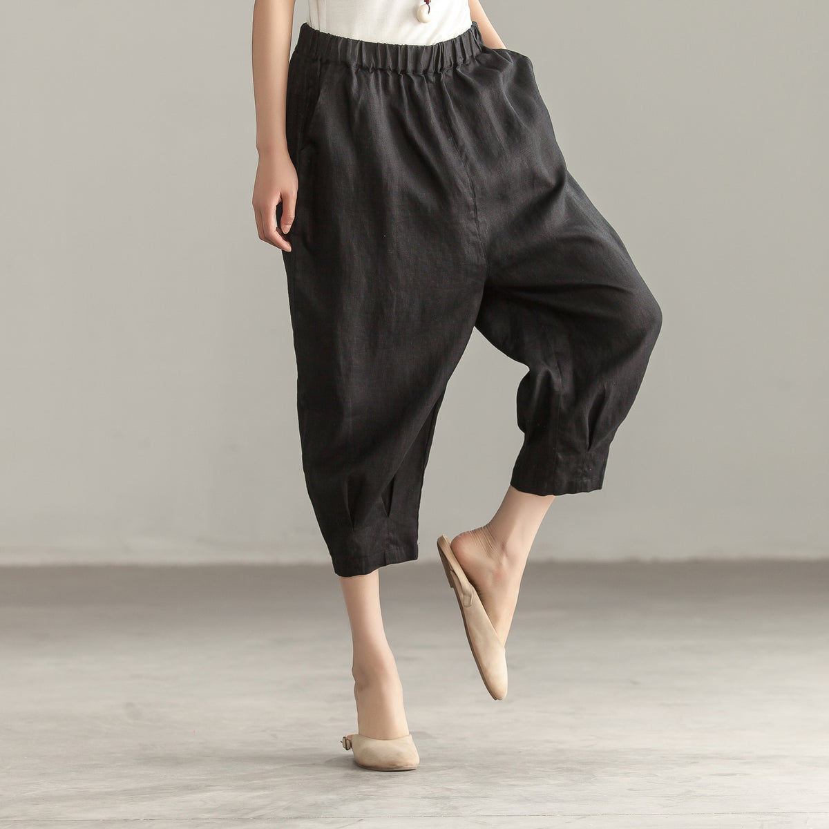 Women Summer linen Cotton Harem Pants – SimpleLinenLife
