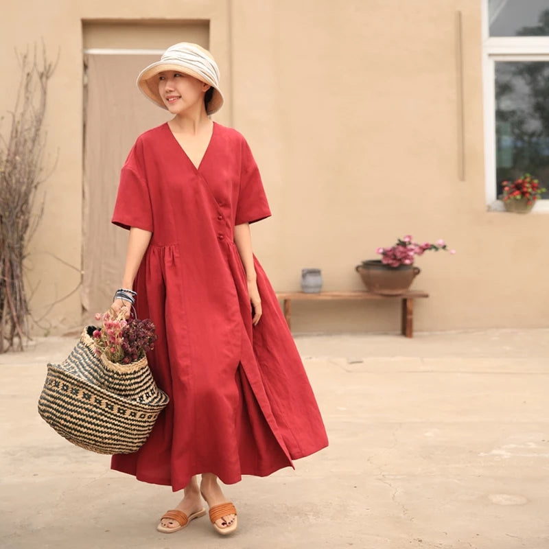 red loose dress Style Linen Women Dresses CH90423 Launchdate:2024-11-11 100% Silk. Florsheim Launch Plain Toe size:3-4X