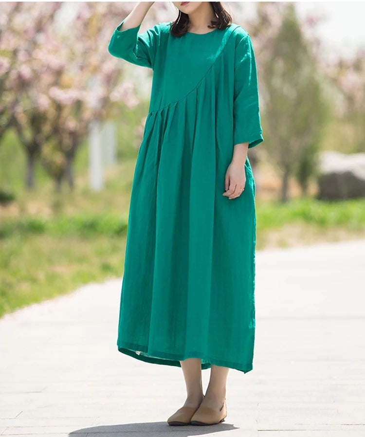 Spring Women linen Dresses CH90412 – SimpleLinenLife