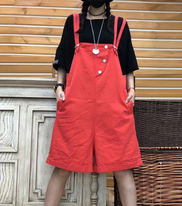 Denim Casual Cotton Loose Casual Summer Overall Women Jumpsuits QYCQ05165