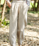 Summer Loose Women Casual Pants Elastic Waist WG05131