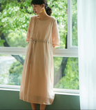 Women Dresses Casual Summer Linen Women Dresses SJ97215