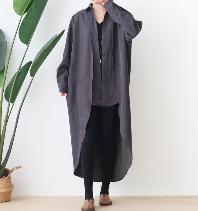 Loose Plus Size Women Autumn Spring Fashion Dresses Long Sleeve AMT962 –  SimpleLinenLife