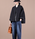 Short Washed Denim Women Autumn Casual Coat Loose Jacket Plus Size