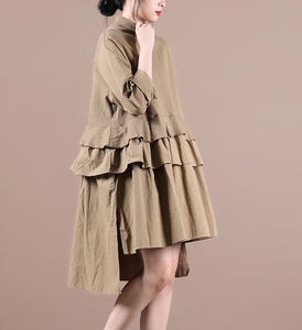 Patchwork Autumn Women Dresses Casual Cotton Women Dresses WG97215 β SimpleLinenLife