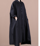 Black Irregular Shirt Women Dresses Casual Fall Women Dresses WG97215