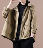 A-line Short Women Casual Parka Plus Size Fall Coat Jacket JT200945