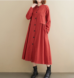 Red Dresses Loose Fall Dresses Casual Women Dresses ZRL97213