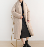 Loose Large Collar Puffer Coat Long Coat Winter Women Down Jacket 51008