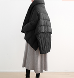 Loose Large Collar  Cloak Winter Women Down Jacket AMT1008