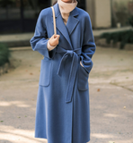 Winter Coat Handmade Long Warm Long Women Wool Coat Jacket 05122