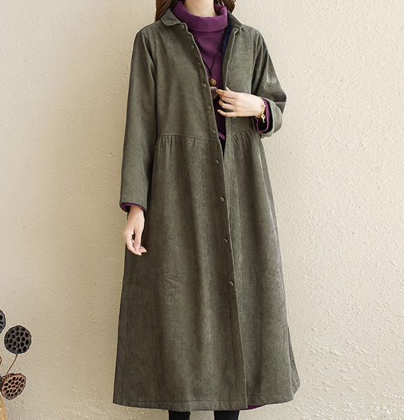 Corduory Cotton Dresses Loose Winter Autumn Dresses Casual Women Dress SimpleLinenLife Corduory Cotton Dresses Loose Winter Autumn Dresses Casual Women Dress SimpleLinenLife