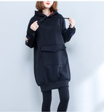 hooded Autumn Loose Spring Casual Women Cotton Tops WG961707