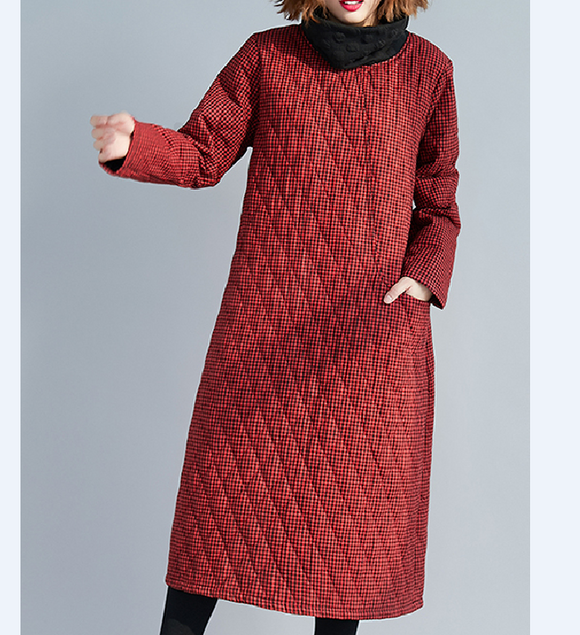 casual red winter dress Red Corduroy Warm Winter Dress With Sleeve and Large Skirt / Puffy Sleeve Corduroy Laura Ashley Inspired / Cottagecore Warm Christmas Dress