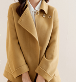 Women Coat Handmade Coat, Double Face Wool Women Coat Jacket /3550