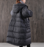 loose Style Women Coat, Hooded A-line Winter down coat 6007