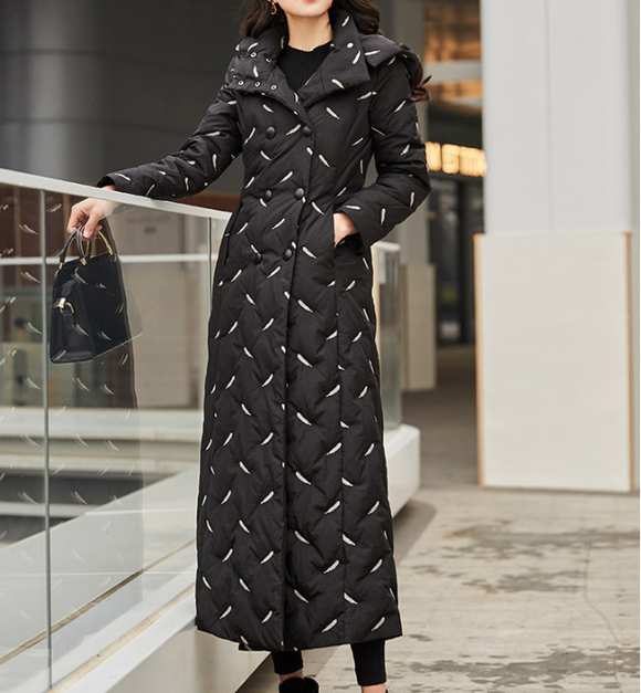 Womens feather down coat hotsell