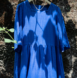 Soft Linen Dresses Summer long Washed Women Linen Dress 9922