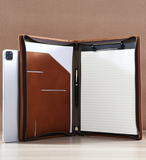 Leather Portfolio iPad, Business Notebook Holder, Notepad Holder, Business Briefcase, Portfolio Folder Organizer/3033