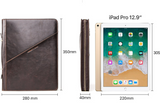 Leather Portfolio for iPad 12.9 Tablet Case, Padfolio Binder iPad Case, File Organizer Notebook Folders, Business Briefcase, Personalized For Gift