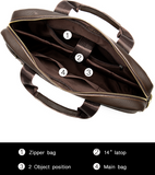 Men's leather shoulder bag Computer Bag Messenger Bag Portfolio Folder Organizer Messenger Bag Leather bag 3212