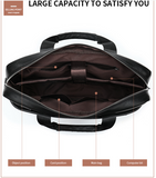 Personalized Men's Briefcase Computer Bag Messenger Bag Leather Business Handbag Gift For Him3857