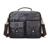 Men's Leather Briefcase Bag Shoulder Bag Business Bag Laptop Bag Messenger Bag Portable Handbag For Gift 0574