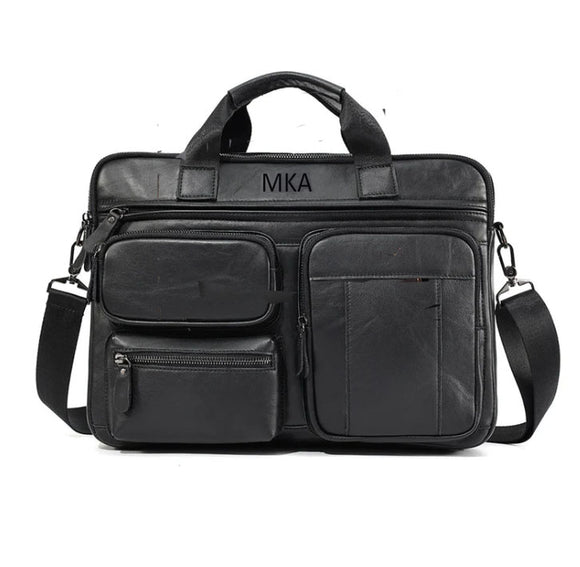 Leather Briefcase men's leather business Laptop bag, Handbag Shoulder Bag, Messenger Bag Leather Men's bag 2121