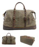 Men's Canvas Luggage Bag Travel Bag Large Capacity Handbag Tote Bag Outdoor Sports Bag Waterproof Military Style For Gift