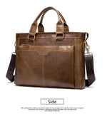 Personalized Leather Briefcase for Men, Handbag, Leather Business Bag, Laptop Bag,leather Shoulder Bag 7233