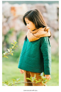 green kids linen cotton tops girls tops coats