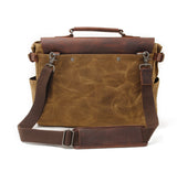 Men's Canvas Messenger Bag Briefcase Shoulder Bag, Crossbody Bag Durable Handbag Retro Vintage Everyday Bag For Birthday Gift