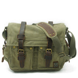 Men Canvas Messenger Bag Shoulder Bag, Crossbody Satchel Bag, Briefcase Durable Commuter Bag, Vintage Everyday Bag For Gift