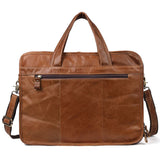 Leather Satchel Bag Laptop Bag. Full Grain Leather Briefcase for Men, briefcase Shoulder Bag, Top Handle Bag, Gift for Him 4601