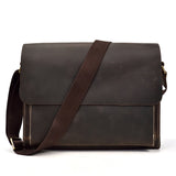 Men Leather Messenger Bag Shoulder Bag Crossbody Bag Leather Portfolio Laptop Bag, Gift for him .8467