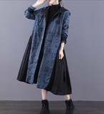 A-line Long Women Casual Hooded Parka Plus Size Coat Jacket JT200942