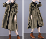 A-line Long Women Casual Hooded Parka Plus Size Coat Jacket JT200932