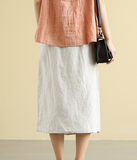Casual linen loose fitting Women's Skirts