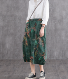 Casual Linen loose fitting Women's Skirts