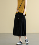 Casual Cotton Linen loose fitting Women's Skirts DZA2007214