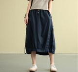 Casual Linen loose fitting Women's Skirts