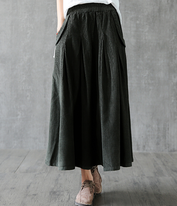 Casual Cotton linen loose fitting Women's Skirts  DZA2005262