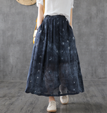 Casual Linen  loose fitting Women's Skirts