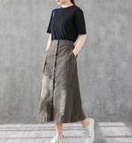 Casual Cotton loose fitting Women's Skirts