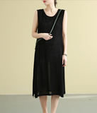 Summer Cotton Spring Women loose and Loose Dresses