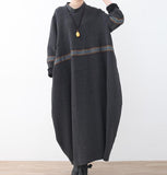 Loose Cotton Linen Print Long Women Dresses Plus Size AMT962328