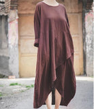 Loose-fitting-Women-Dresses-Linen-Cotton-Summer-Spring-Women-Dresses-Vintage-Style-Long-Sleeves (1)