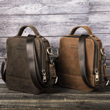 Personalized Men's Leather Shoulder Messenger Bag Crossbody Bag Retro Leather Bag Gift for Him