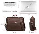 Men's Leather Shoulder Messenger Bag,Personalized Portable Business Briefcase Laptop Bag For Gift