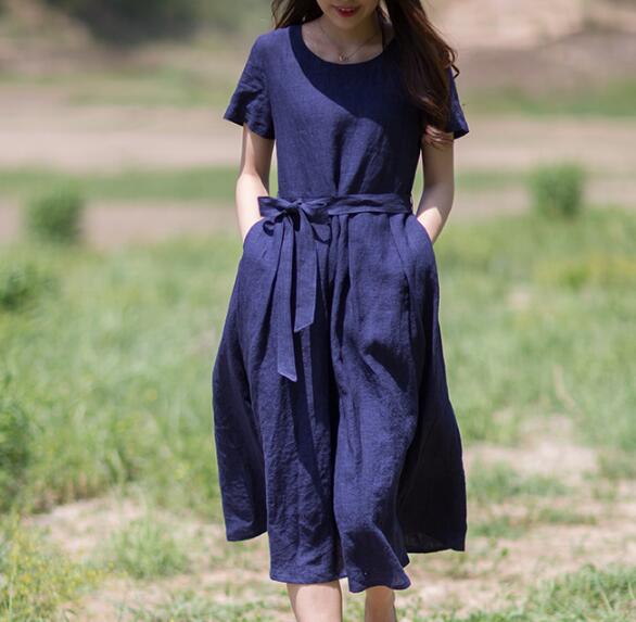blue dress for baby girl Navy Floral Metallic Embroidered Flutter Sleeve Shift Dress